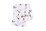 Gift Set: Tennessee Baby Muslin Swaddle Blanket and Burp Cloth/Bib Combo by Little Hometown - Vysn