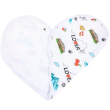 Gift Set: Virginia Baby Muslin Swaddle Blanket and Burp Cloth/Bib Combo by Little Hometown - Vysn