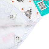 Gift Set: Washington D.C. Baby Muslin Swaddle Blanket and Burp Cloth/Bib Combo by Little Hometown - Vysn