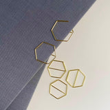 Gold Hexagon Paper Clips - 20 pcs by Soothi - Vysn