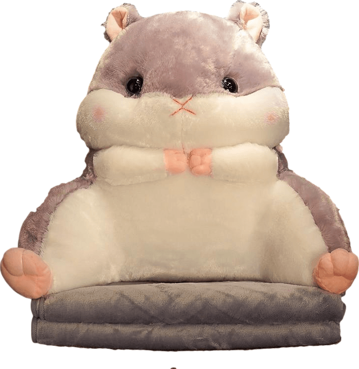 Hammy Plushie/Back Cushion (with Blanket + Hand Warmer) by Subtle Asian Treats - Vysn