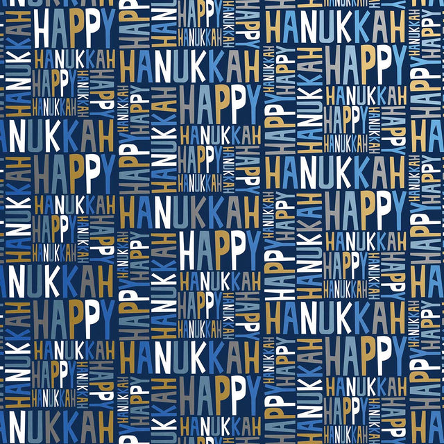 Hanukkah Greetings Gift Wrap by Present Paper - Vysn