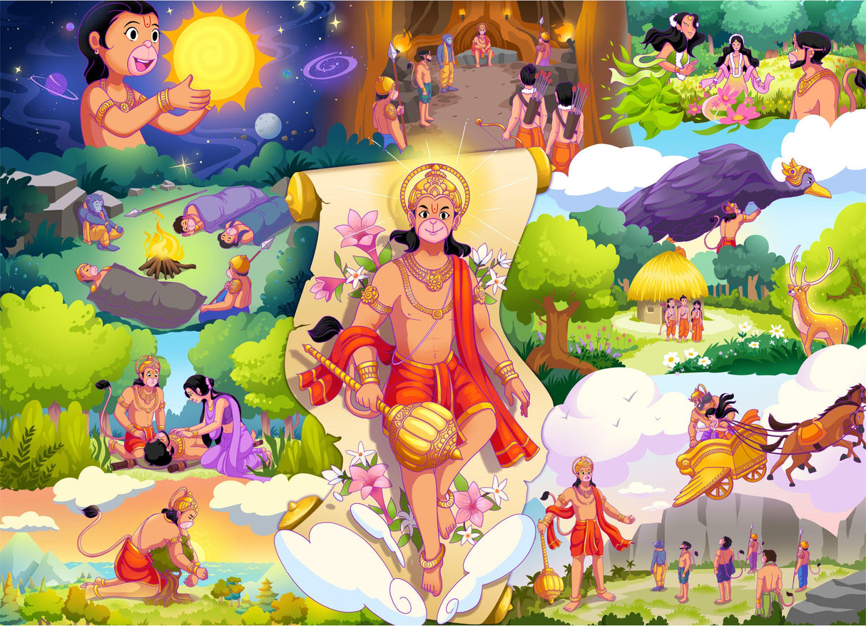 Hanuman Episode 1 Jigsaw Puzzles 1000 Piece by Brain Tree Games - Jigsaw Puzzles - Vysn