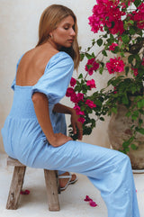 Heaven Bay Linen Jumpsuit by ELF - Vysn