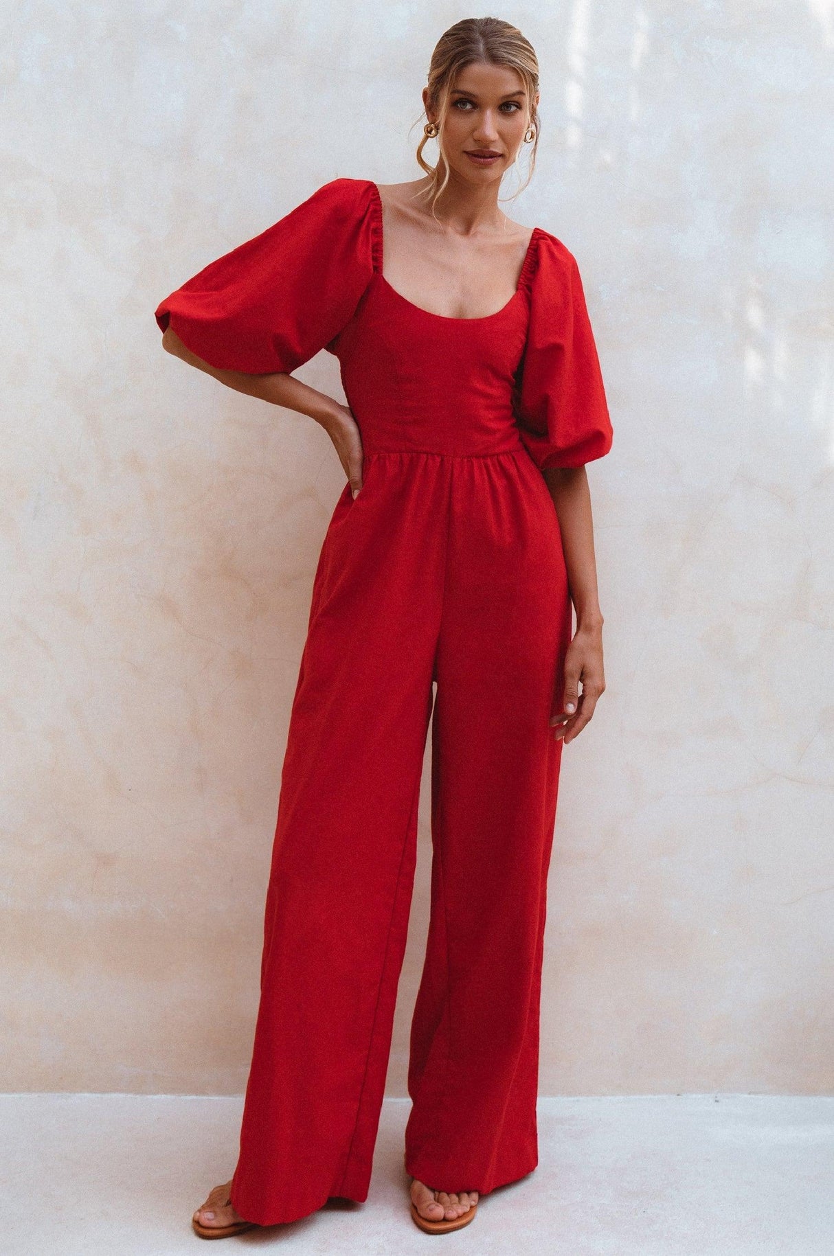 Heaven Bay Linen Jumpsuit by ELF - Vysn