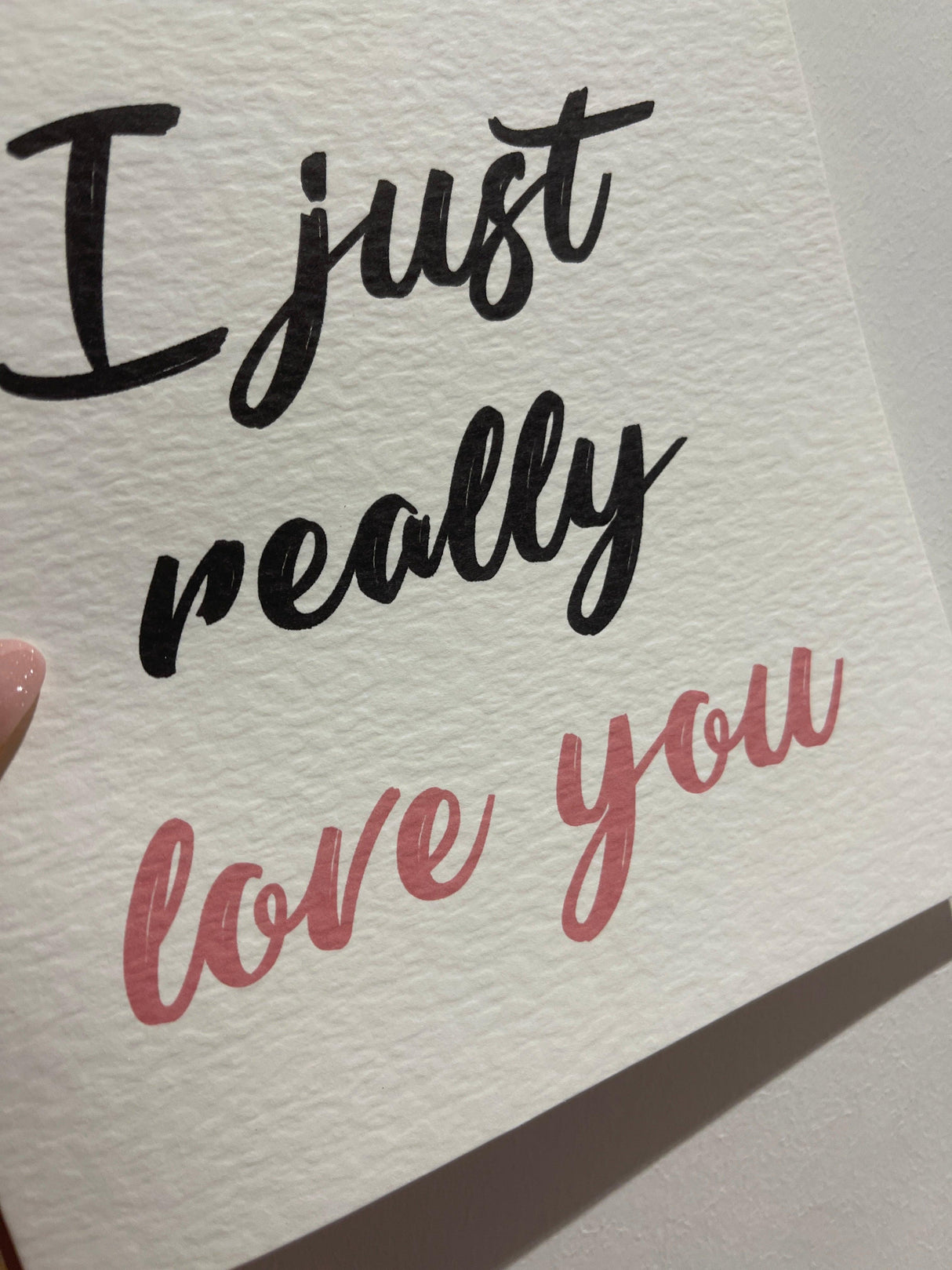 I Just Really Love You Valentines Day Funny Humorous Hammered Card & Envelope by WinsterCreations™ Official Store - Vysn