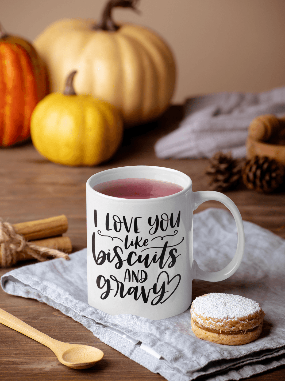 I Love You Like Biscuits And Gravy Kitchen Mug by WinsterCreations™ Official Store - Vysn