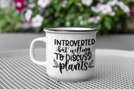 Introverted But Willing To Discuss Plants Plant Mom Mug by WinsterCreations™ Official Store - Vysn