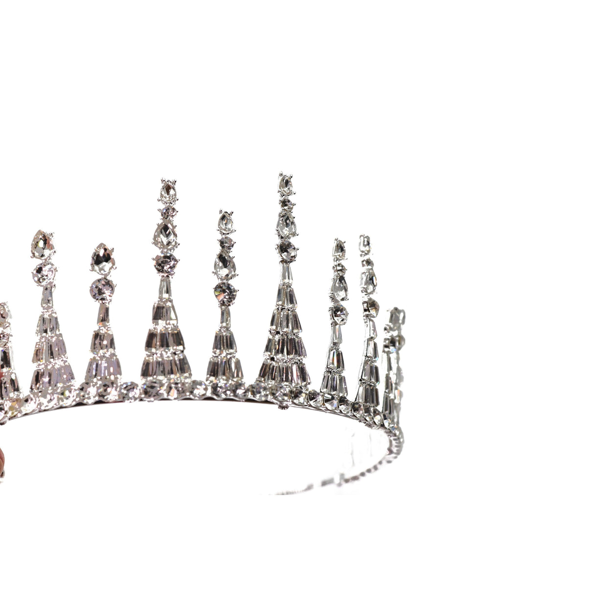 Jazz Age Skyscraper Tiara in Silver by The Bullish Store - Vysn