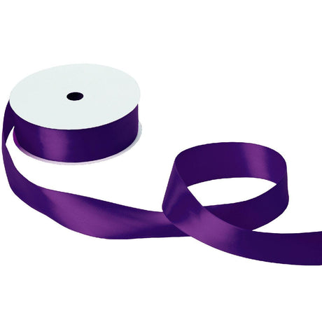 Jillson & Roberts Double-Faced Satin Ribbon, 1 1/2" Wide x 50 Yards, Purple by Present Paper - Vysn