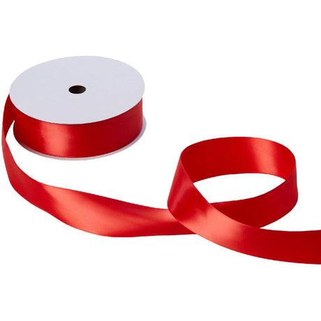 Jillson & Roberts Double-Faced Satin Ribbon, 1 1/2" Wide x 50 Yards, Red by Present Paper - Vysn