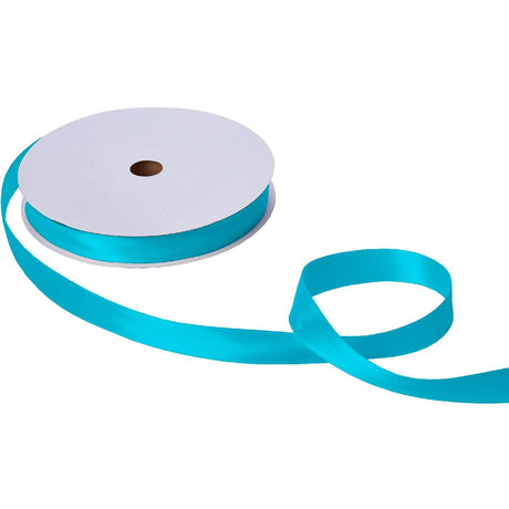 Jillson & Roberts Double-Faced Satin Ribbon, 1" Wide x 100 Yards, Turquoise by Present Paper - Vysn