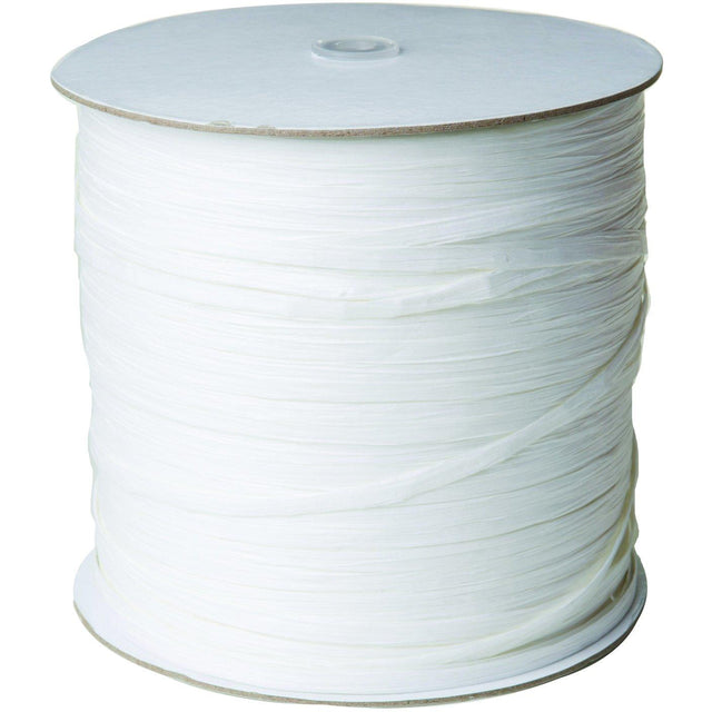 Jillson & Roberts Paper Raffia Ribbon, 1/4" Wide x 1000 Yards, White by Present Paper - Vysn