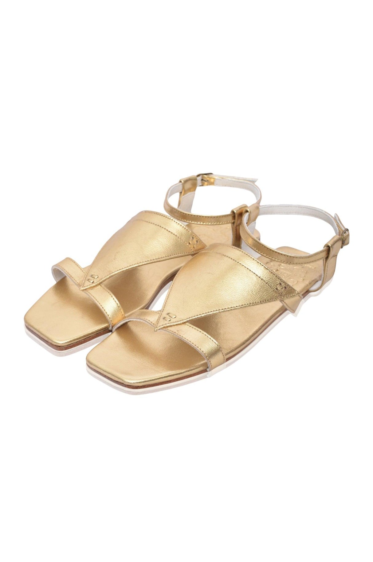 Kanvaz Ankle Strap Sandals by ELF - Vysn