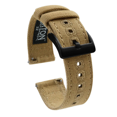 Khaki | Crafted Canvas by Barton Watch Bands - Vysn