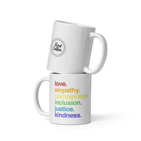 'Kindness Is' Pride Coffee Mug by Kind Cotton - Vysn