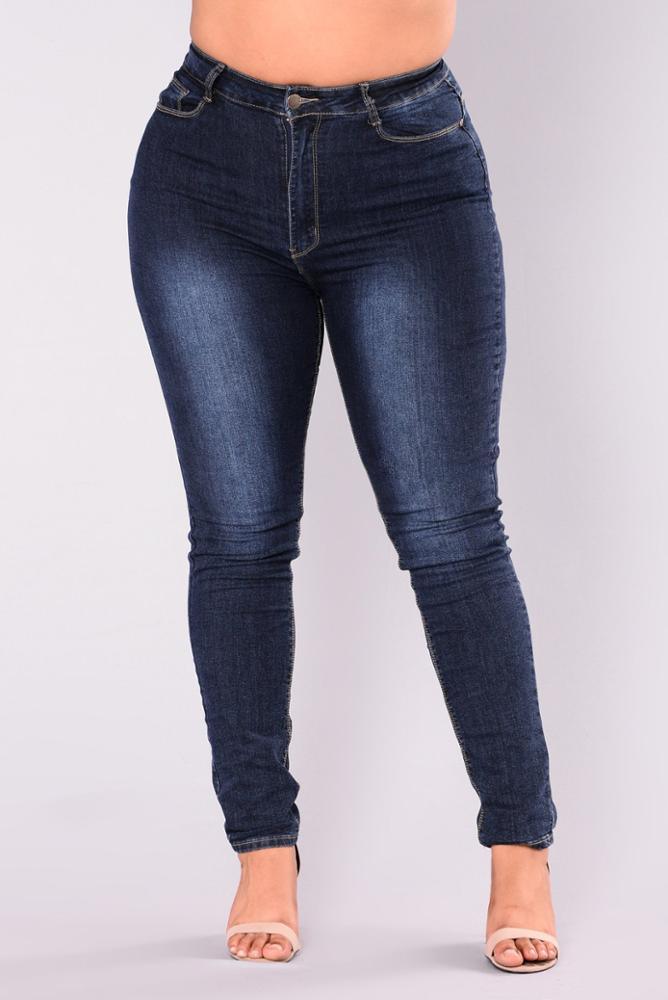 Land of Nostalgia Big Size Women's Skinny Denim Slim Fit Jeans by Land of Nostalgia - Vysn