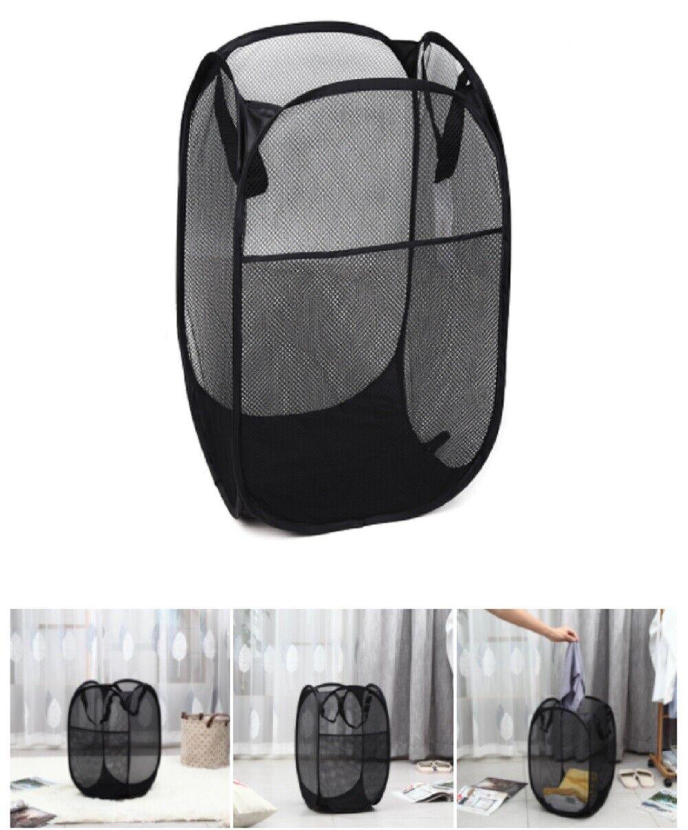 Large Foldable Storage Laundry Hamper Clothes Basket Nylon Laundry Washing Bag by Plugsus Home Furniture - Vysn