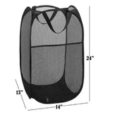 Large Foldable Storage Laundry Hamper Clothes Basket Nylon Laundry Washing Bag by Plugsus Home Furniture - Vysn