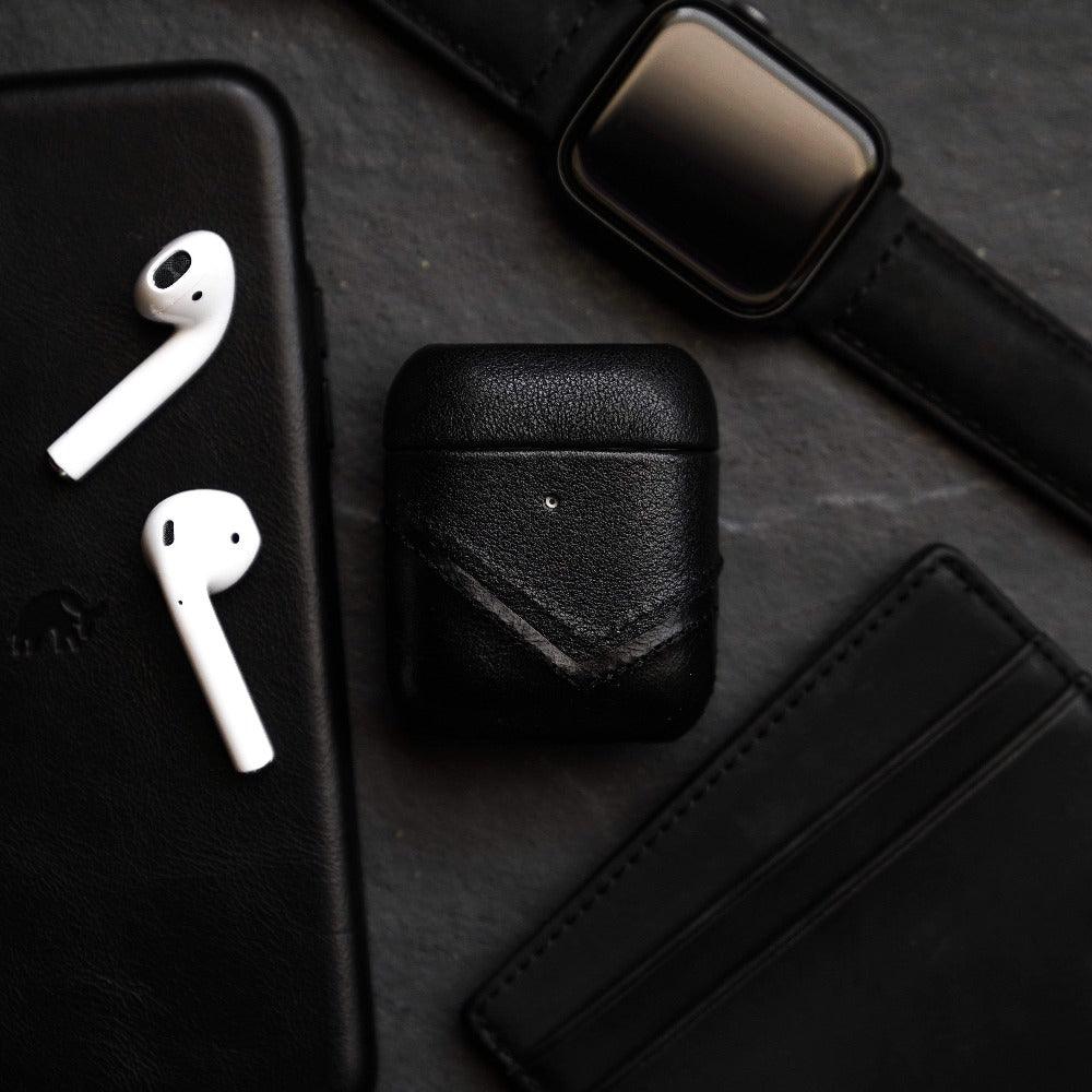 Leather AirPods Cases - BLACK EDITION by Bullstrap - Vysn