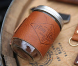 Leather Mason Jar Coozie by Lifetime Leather Co - Vysn