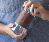 Leather Mason Jar Coozie by Lifetime Leather Co - Vysn