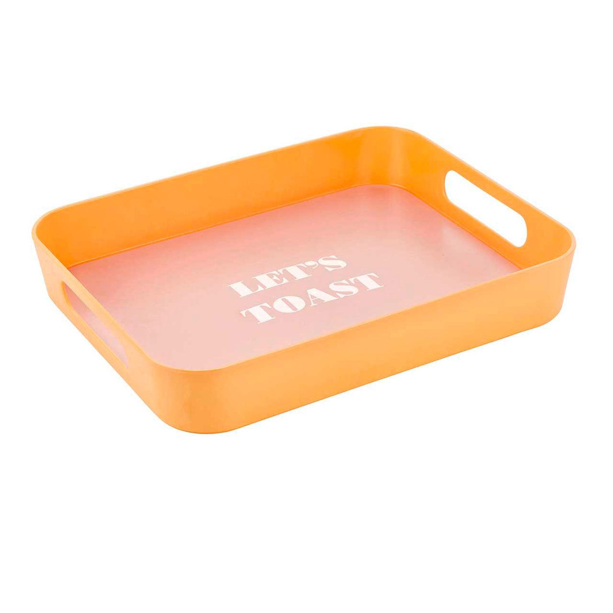 Let's Toast Retro Acrylic Bar Tray | 14" x 10" by The Bullish Store - Vysn