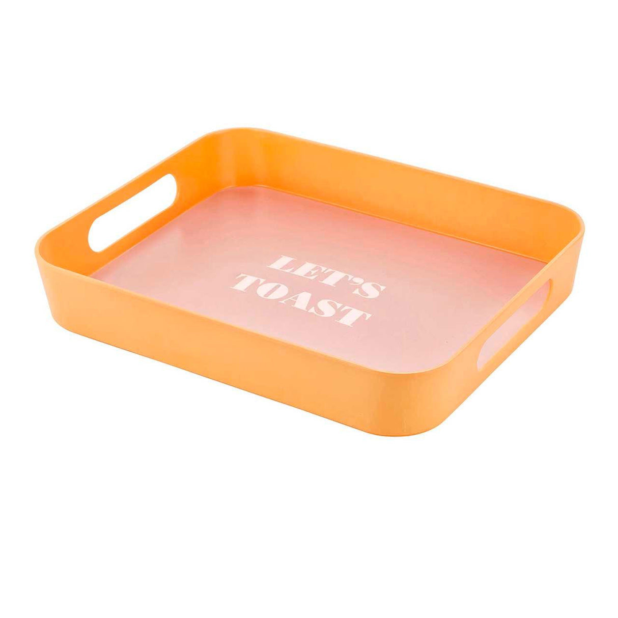 Let's Toast Retro Acrylic Bar Tray | 14" x 10" by The Bullish Store - Vysn