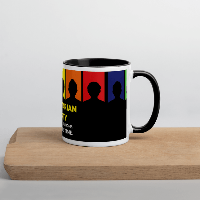 Libertarian Party - All of your Freedoms All of the Time Mug with Color Inside by Proud Libertarian - Vysn