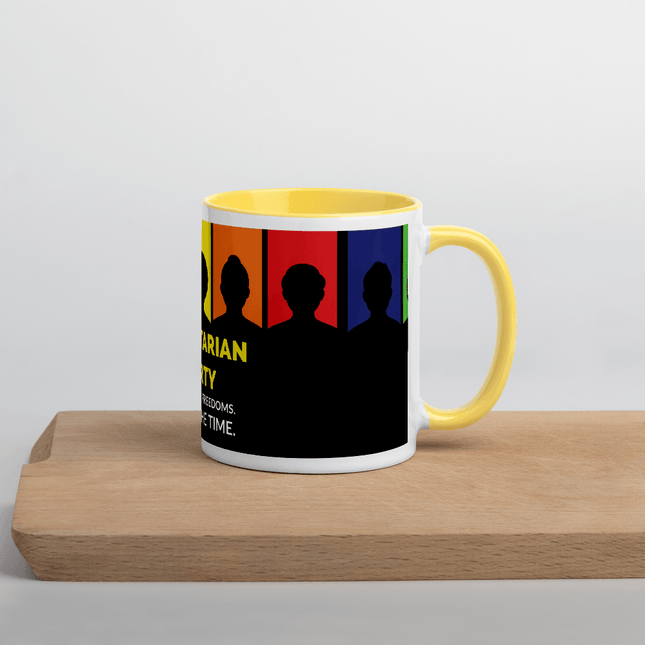 Libertarian Party - All of your Freedoms All of the Time Mug with Color Inside by Proud Libertarian - Vysn