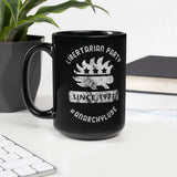 Libertarian Party #AnarchyLube NARL Black Glossy Mug by Proud Libertarian - Vysn