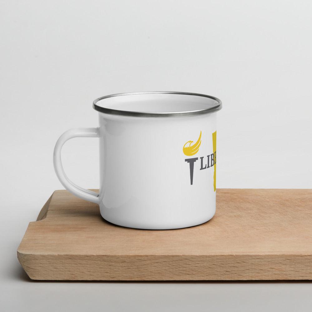 Libertarian party of Georgia Enamel Mug by Proud Libertarian - Vysn