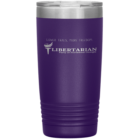 Libertarian Party of Northwest Georgia Tumbler 20oz by Proud Libertarian - Vysn