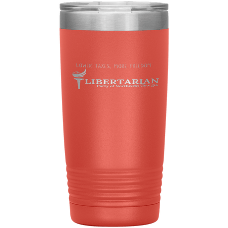 Libertarian Party of Northwest Georgia Tumbler 20oz by Proud Libertarian - Vysn