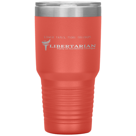 Libertarian Party of Northwest Georgia Tumbler 30oz by Proud Libertarian - Vysn