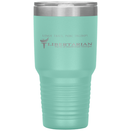 Libertarian Party of Northwest Georgia Tumbler 30oz by Proud Libertarian - Vysn