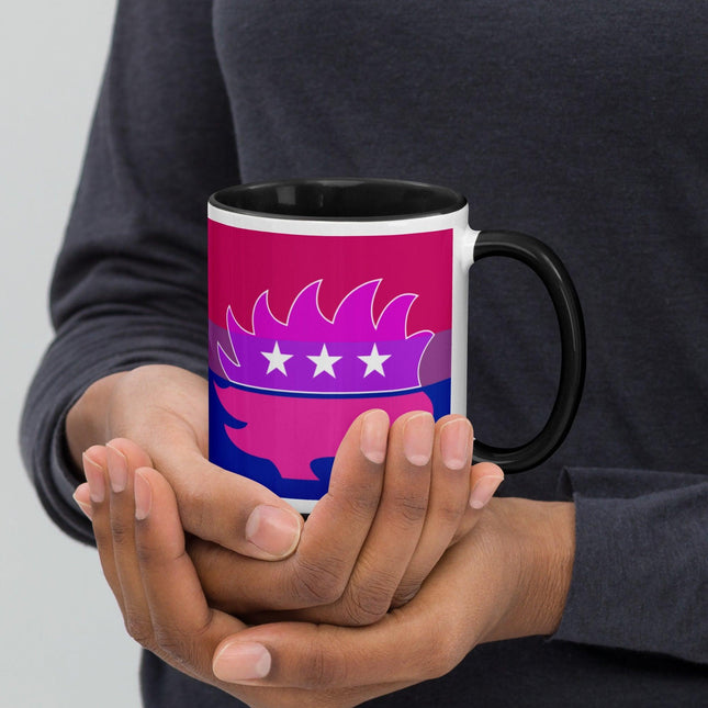 Libertarian Porcupine - LGBTQ - Mug with Color Inside by Proud Libertarian - Vysn