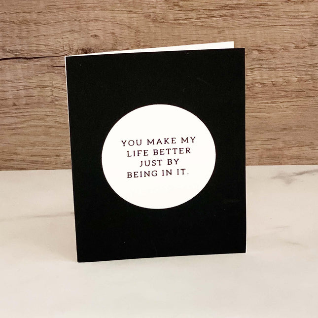 Life Better Handmade Greeting Card by Soothi - Vysn