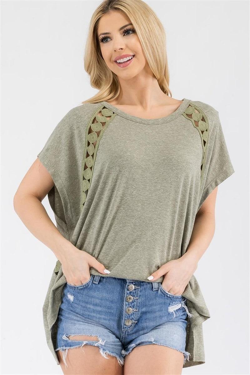 Light Green Subtle Details Top - VYSN