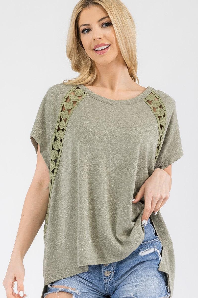 Light Green Subtle Details Top - VYSN