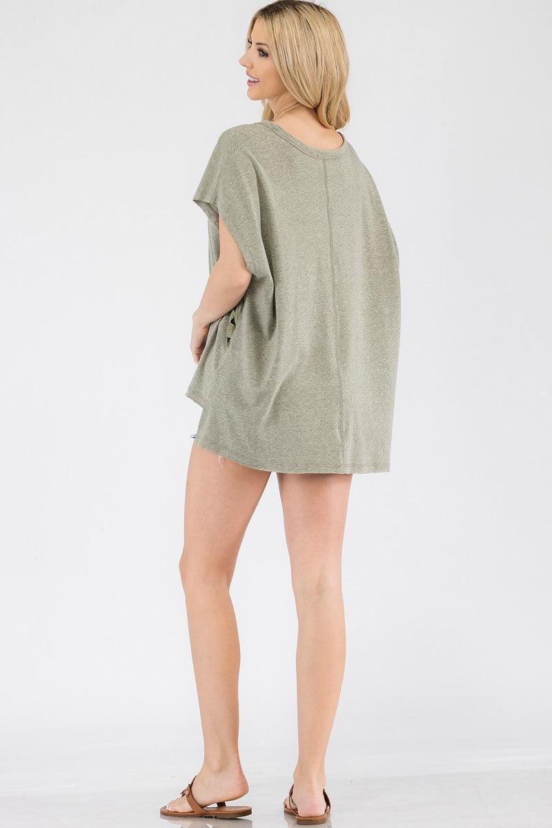 Light Green Subtle Details Top - VYSN