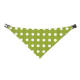 Lime Green Chevron Reversible Dog Bandana by Uptown Pups - Vysn