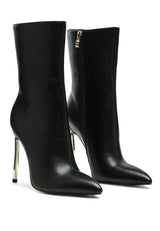 London Rag Over The Ankle Stiletto Boot by Blak Wardrob - Vysn