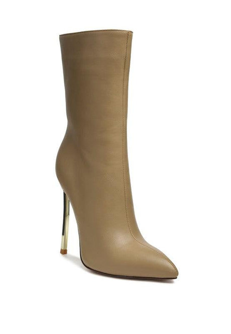 London Rag Over The Ankle Stiletto Boot by Blak Wardrob - Vysn