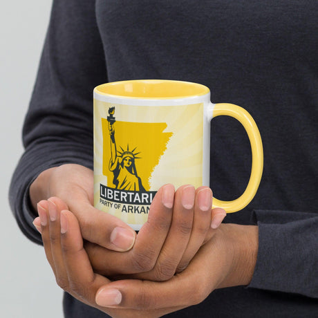 LP Arkansas Mug with Color Inside by Proud Libertarian - Vysn