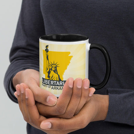 LP Arkansas Mug with Color Inside by Proud Libertarian - Vysn