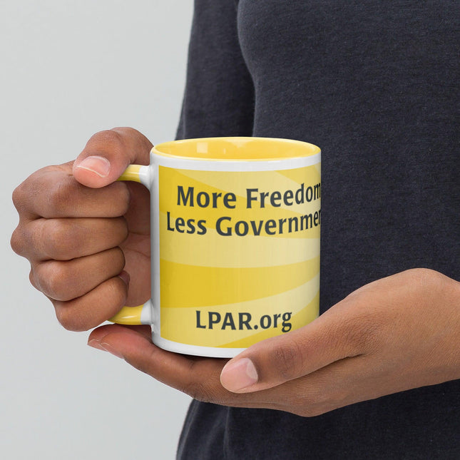 LP Arkansas Mug with Color Inside by Proud Libertarian - Vysn