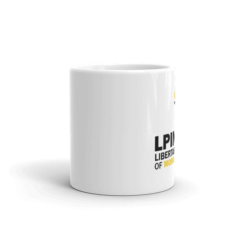 LP Indiana Morgan County White glossy mug by Proud Libertarian - Vysn