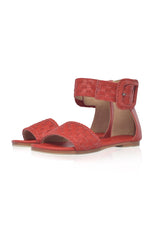 Madagascar Woven Leather Sandals by ELF - Vysn