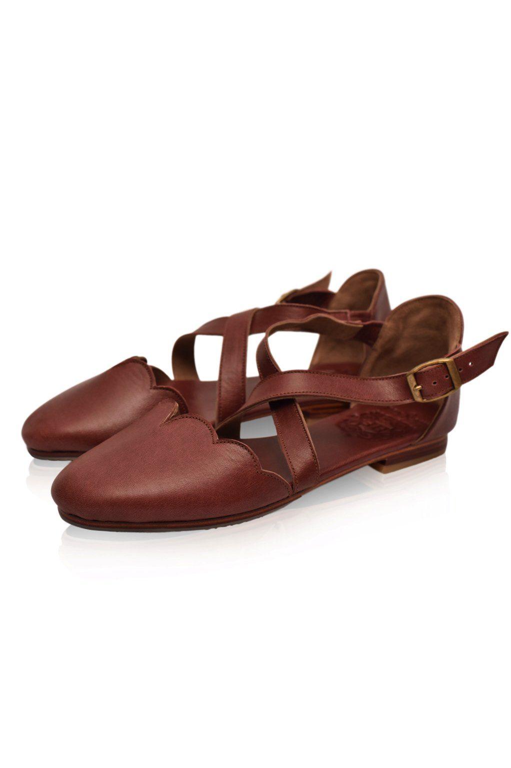 Mangrove Leather Flats by ELF - Vysn